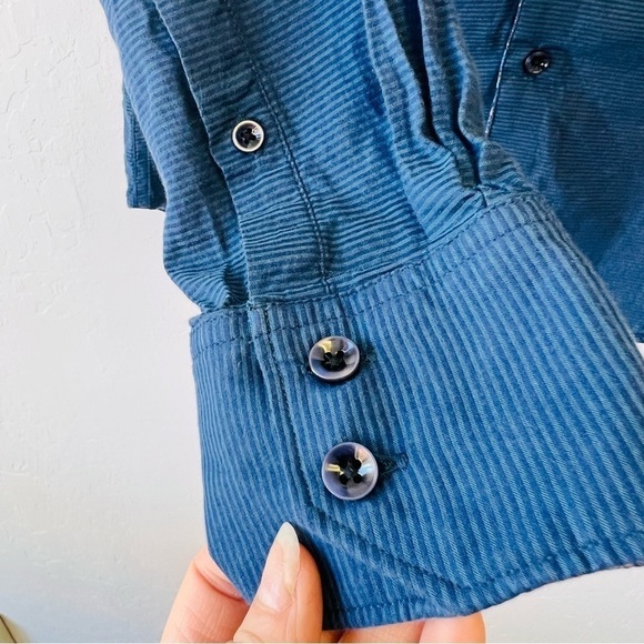 Robert Graham luxury Blue Button Up Dress Shirt Small - Picture 7 of 11